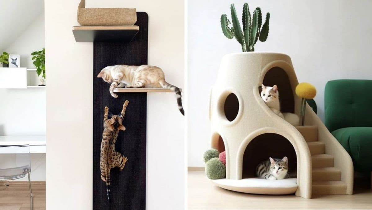 6 ideas para decorar una habitación para gatos sencillas y elegantes
