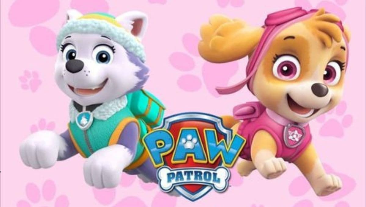 Stickers bonitos de Skye y Everest de Paw Patrol: estampitas para imprimir