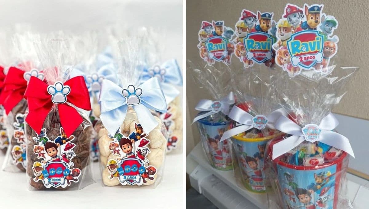 Dulceros de Paw Patrol para niño con material reciclado: tutorial paso a paso
