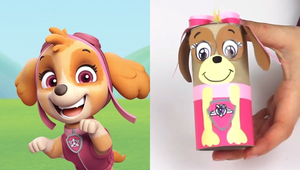 Manualidades de Paw Patrol: ¿Cómo hacer a Skye de la patrulla canina con material reciclado?