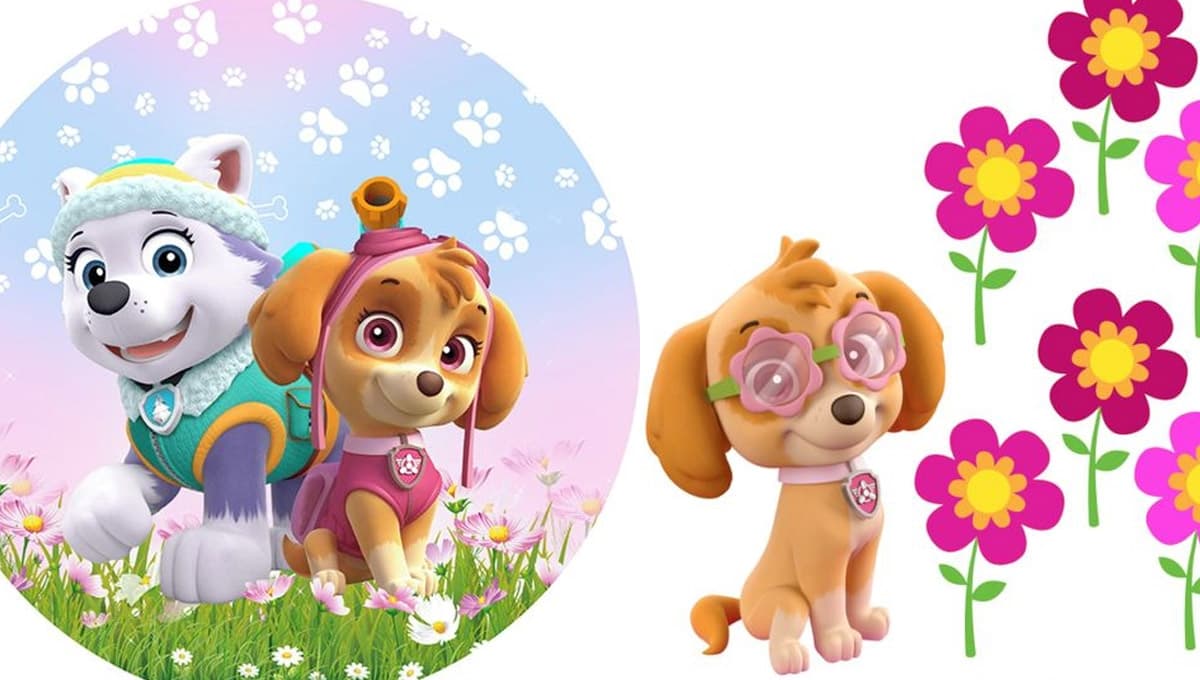 Stickers de Paw Patrol para imprimir y pegar: estampas nuevas de la primavera