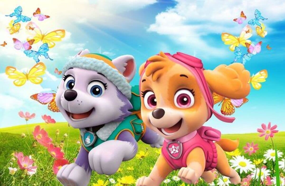 Stickers de Skye y Everest de Paw Patrol para mejores amigas: estampas con significado