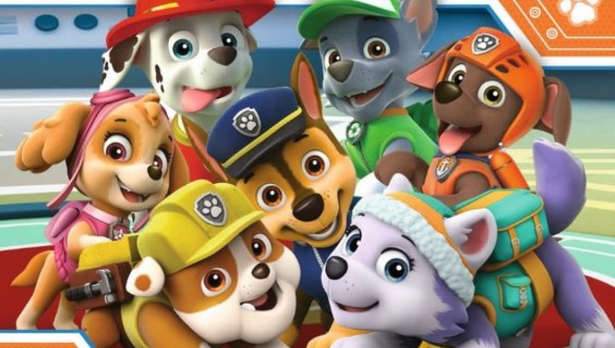 Stickers de Paw Patrol en forma de corazón para mandar mensajes bonitos