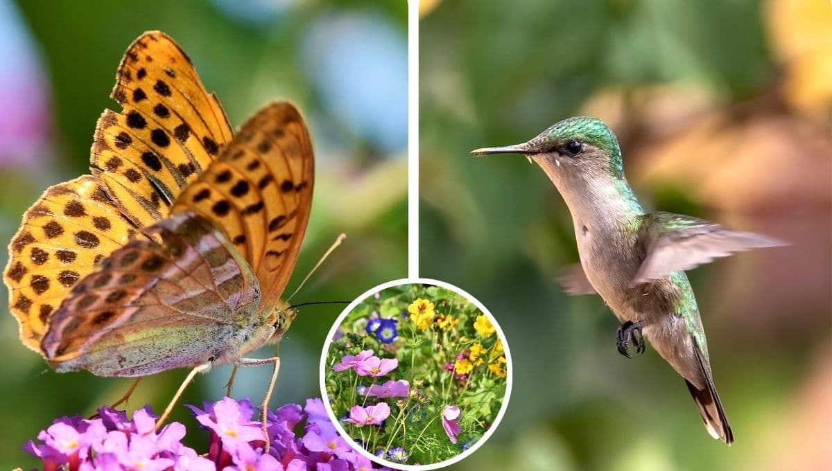 3 flores bonitas que ATRAEN colibríes y mariposas al jardín