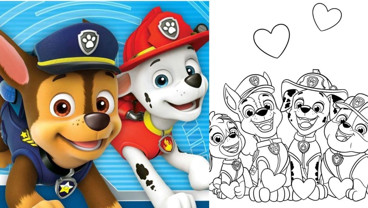 Dibujos de Paw Patrol para imprimir y colorear el Día del Niño: 5 plantillas para este 30 de abril