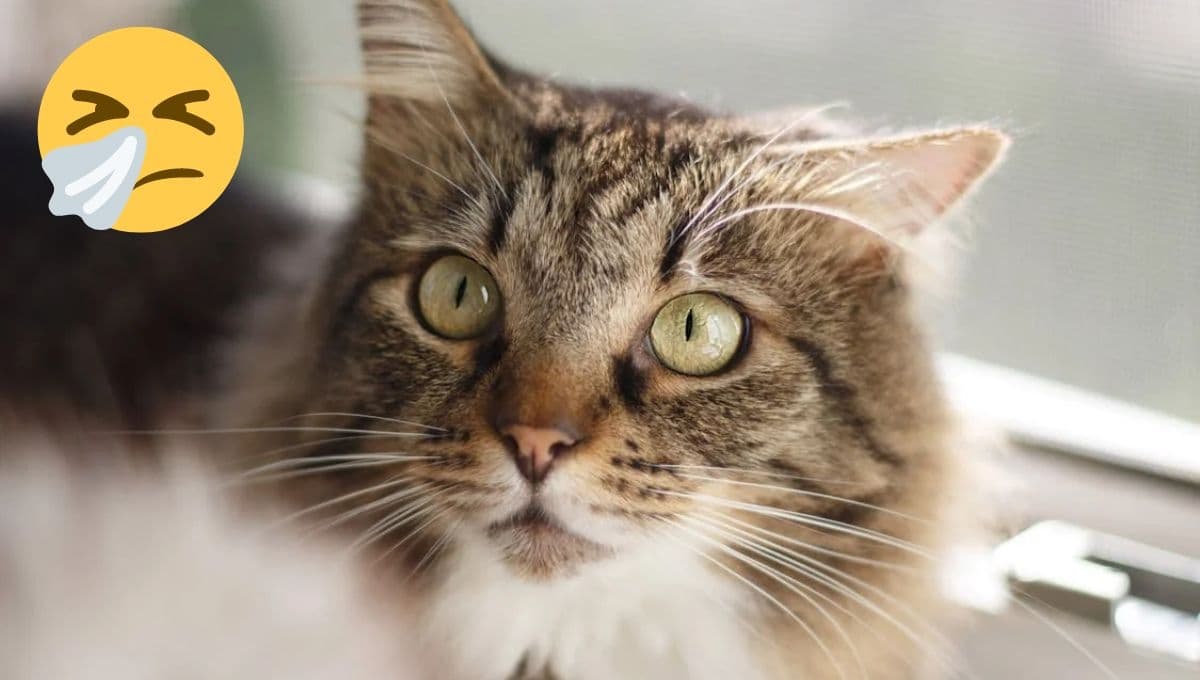 ¿Qué pasa si un gato te estornuda en la cara?