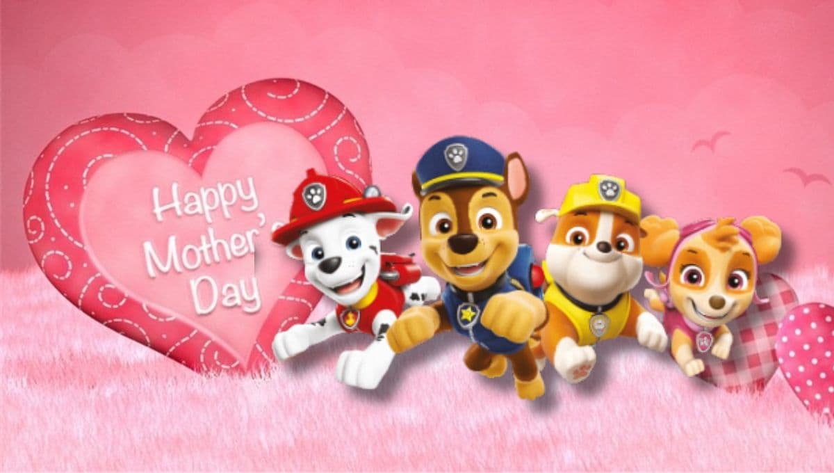 Tarjetas de Paw Patrol para el 10 de mayo: 5 plantillas para imprimir