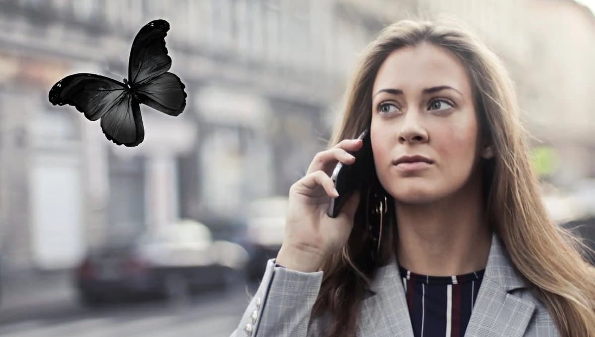 ¿Qué significa que se te aparezca una mariposa negra en la calle?