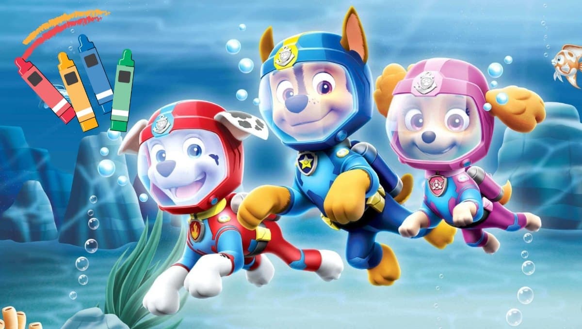 Paw Patrol: 5 dibujos para colorear con los más pequeños en casa