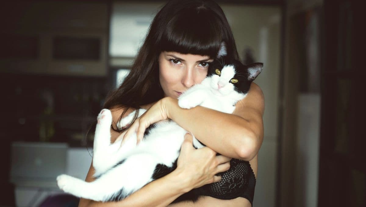 Te decimos cómo actúa un gato con una mujer embarazada