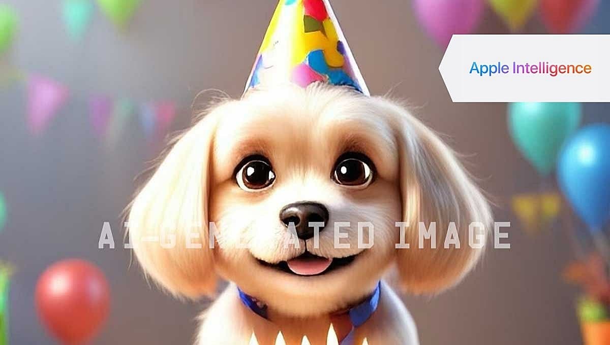 Él es Bailey, el perro que inspiró la primera imagen de Apple Intelligence