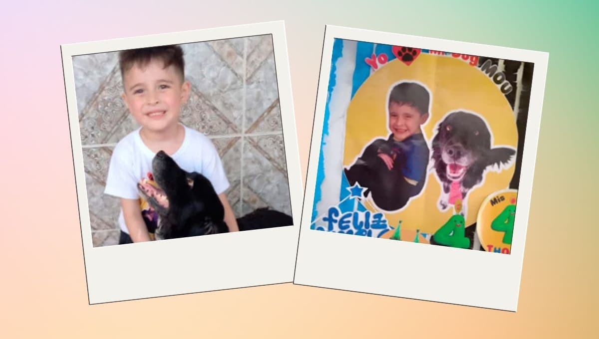 El amor más puro: niño celebra fiesta de 4 años con temática de su perrito | FOTOS