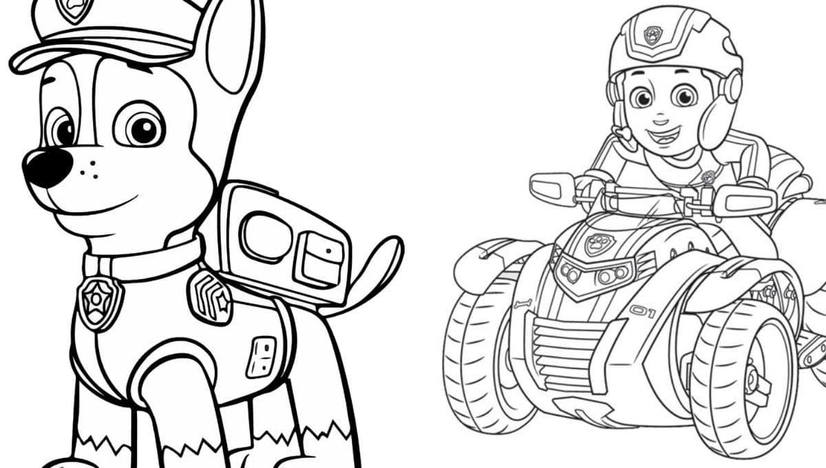 Dibujos de Paw Patrol para colorear: 5 imágenes para toda la semana