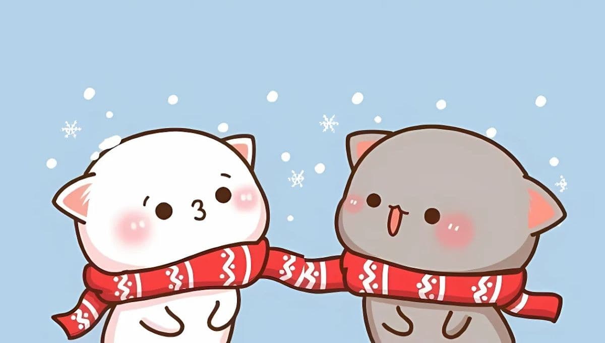 Dibujos de gatos navideños para niños para colorear e imprimir