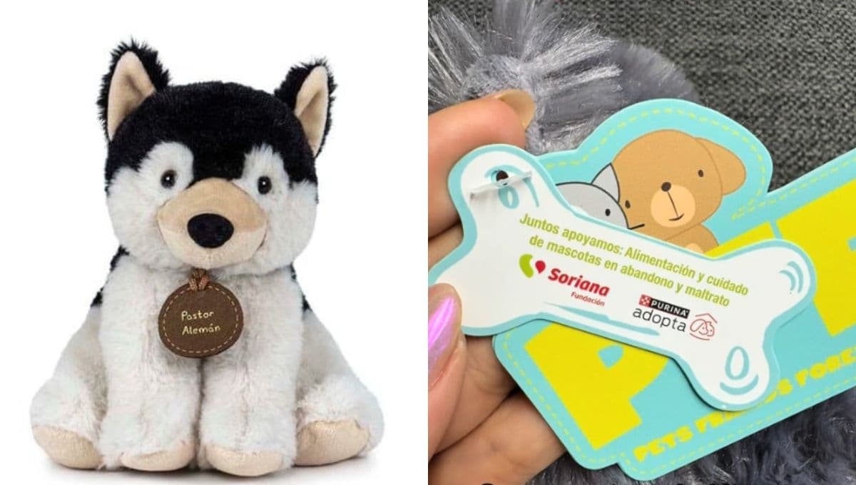 Los peluches de Soriana que ayudan a refugios de perros, este es su precio