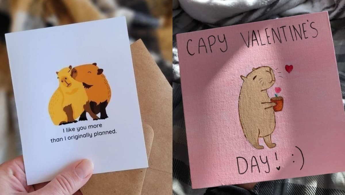 Tarjetas de San Valentín con capibaras: frases y mensajes para celebrar este 2025