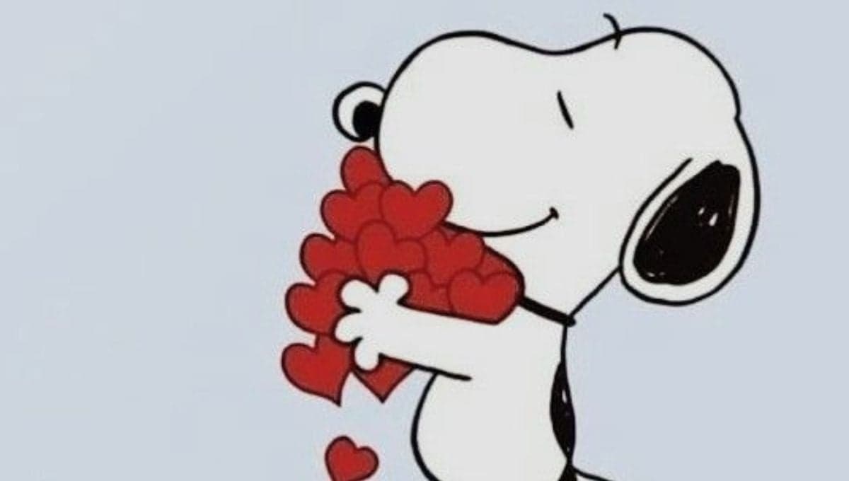 10 imágenes bonitas de Snoopy enamorado para enviar