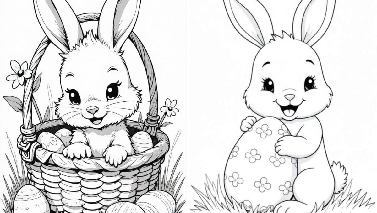 5 plantillas de pascua para imprimir y colorear
